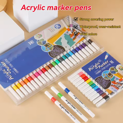 12/24/36/48/60/80 pcs Children Acrylic Marker Set