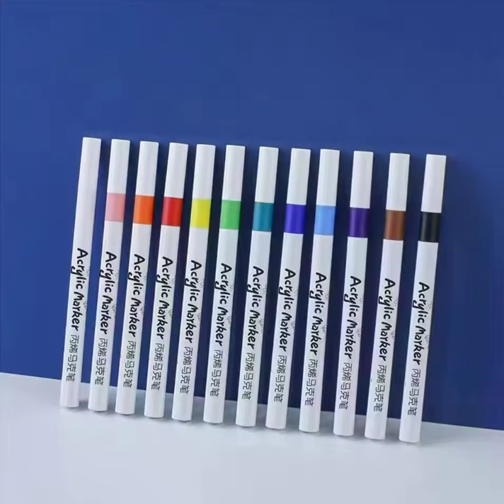 12/24/36/48/60/80 pcs Children Acrylic Marker Set