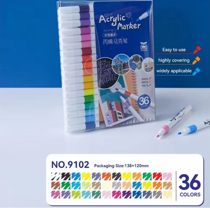 12/24/36/48/60/80 pcs Children Acrylic Marker Set