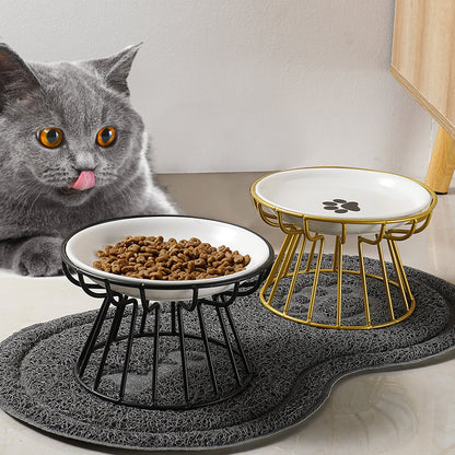 Raised Ceramic Bowl for Cats