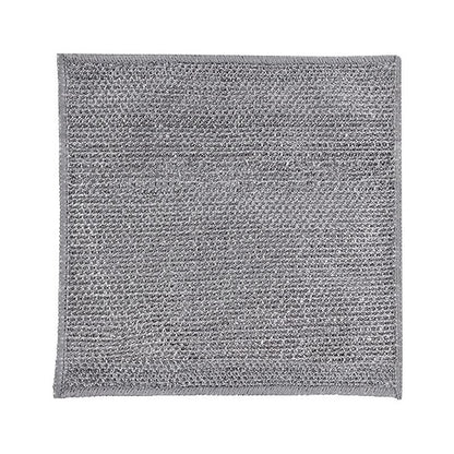 Gray textured Non-Scratch Dishwashing Cloth mat on a white background