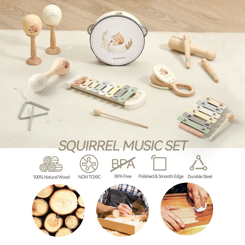 Wooden Musical Instruments Toy set