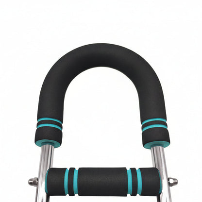 U-shaped handle with foam wrapping on a white background