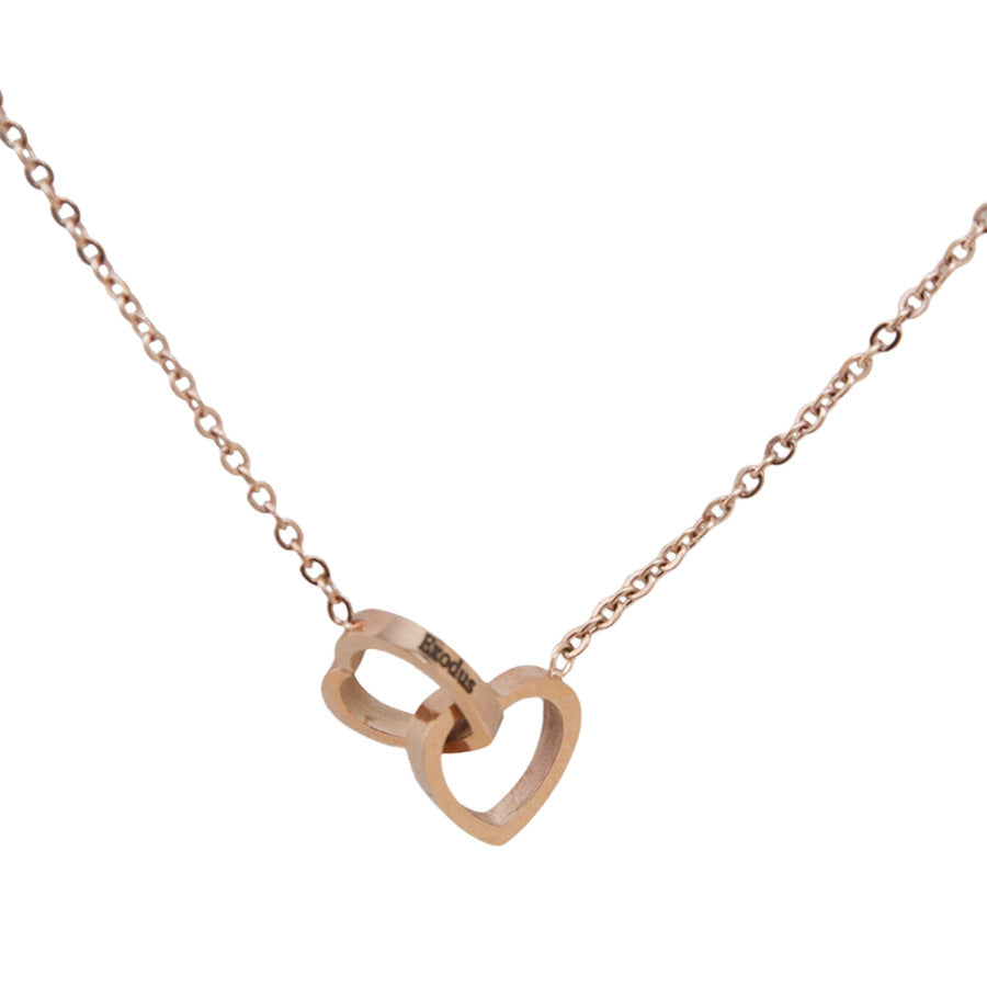 Love Lettering Necklace with Bear Rose Gift Box