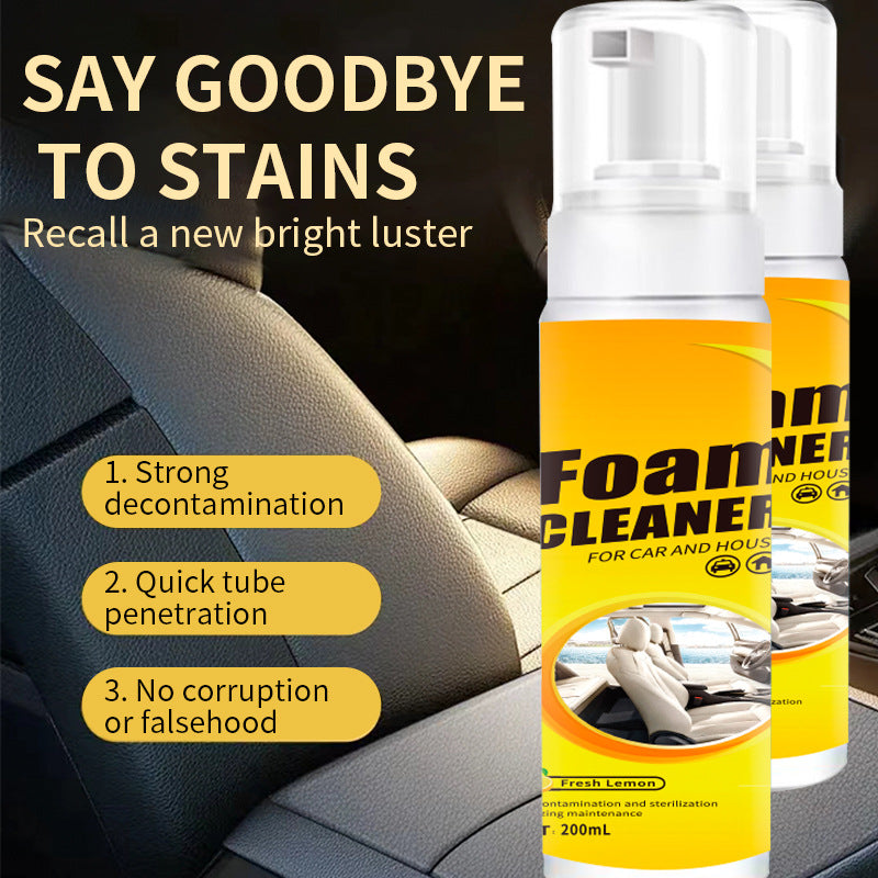 Multi-functional foam cleaner for car and house
