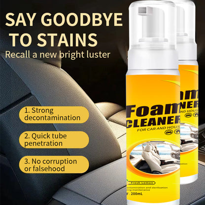 Multi-functional foam cleaner for car and house