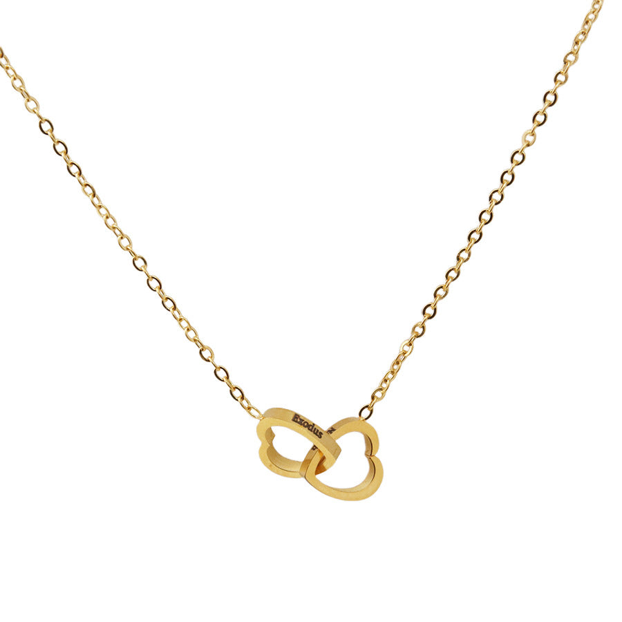 Love Lettering Necklace with Bear Rose Gift Box