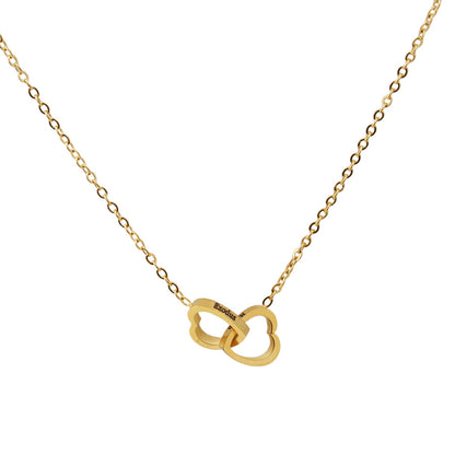 Love Lettering Necklace with Bear Rose Gift Box