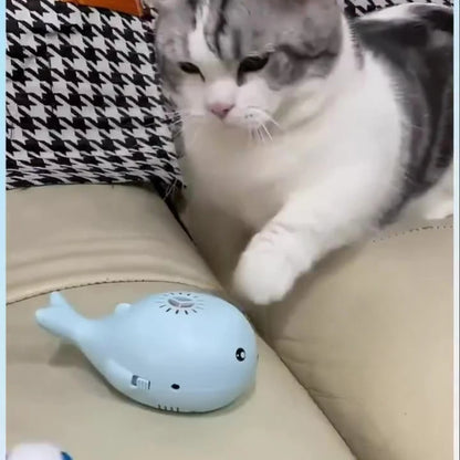 Whale Floating Ball Electric Interactive Cat Toys