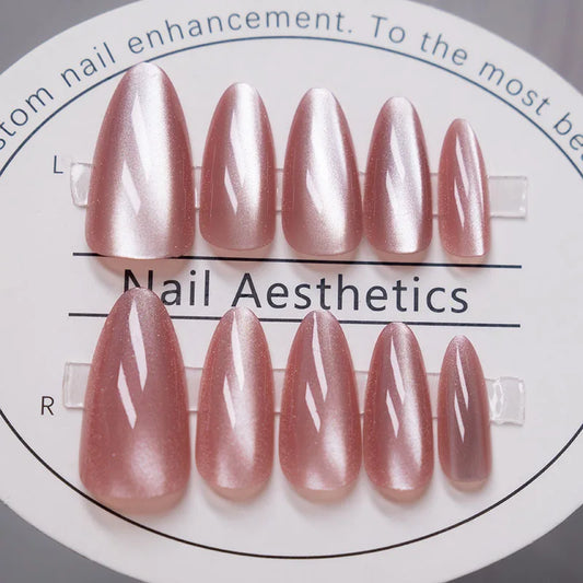24pcs Cat Eye Wearable Nails