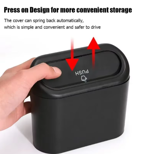 Car Trash Bin press on design
