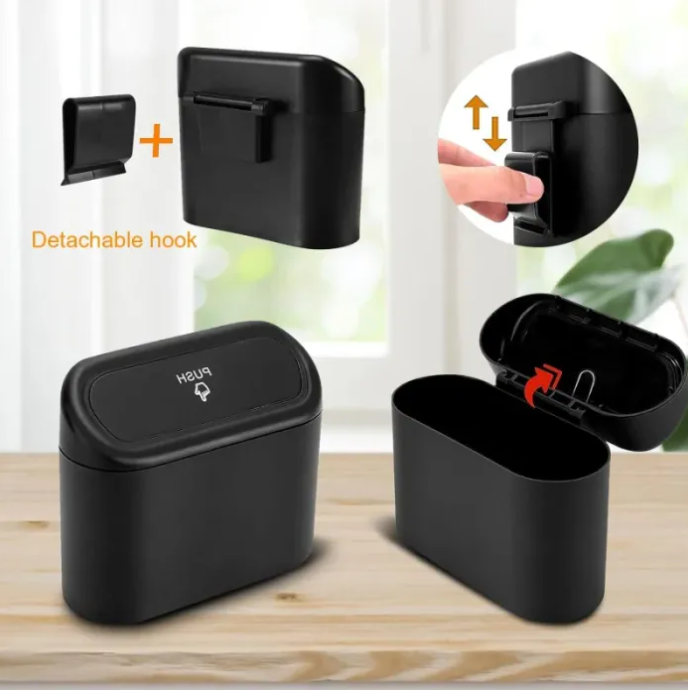 Car Trash Bin with detachable hook